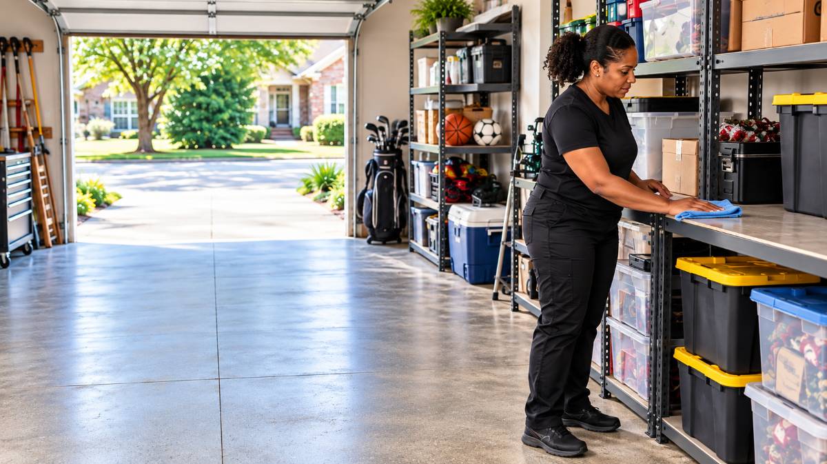 organized-garage-cleaning-in-daylight