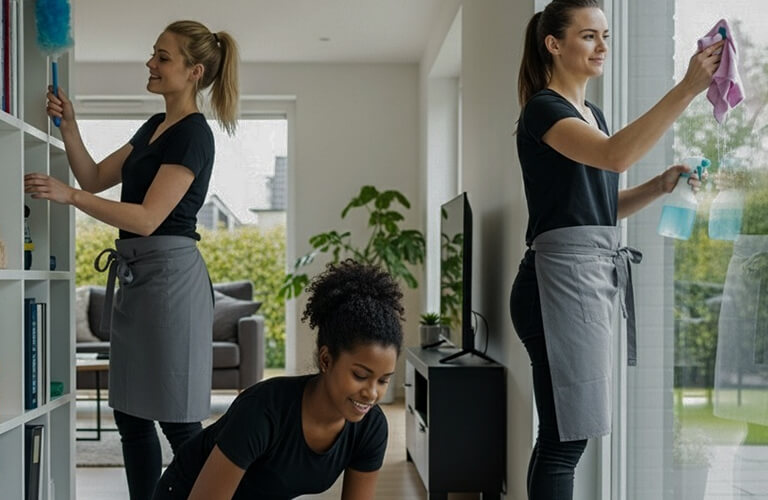Sparkling-clean kitchen